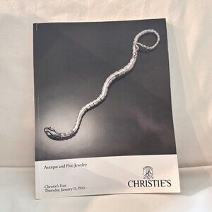 Vintage Christie's 1990 Jewelry Auction Catalog